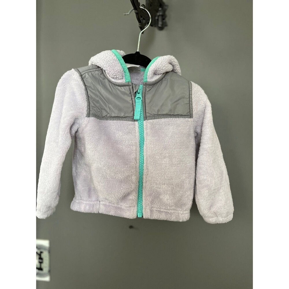Girls falls creeks 12 month 12m super soft lilac purple fleece jacket coat